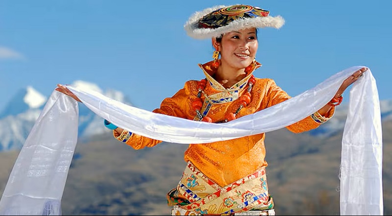 Tibetan Khata Greeting Ceremony
