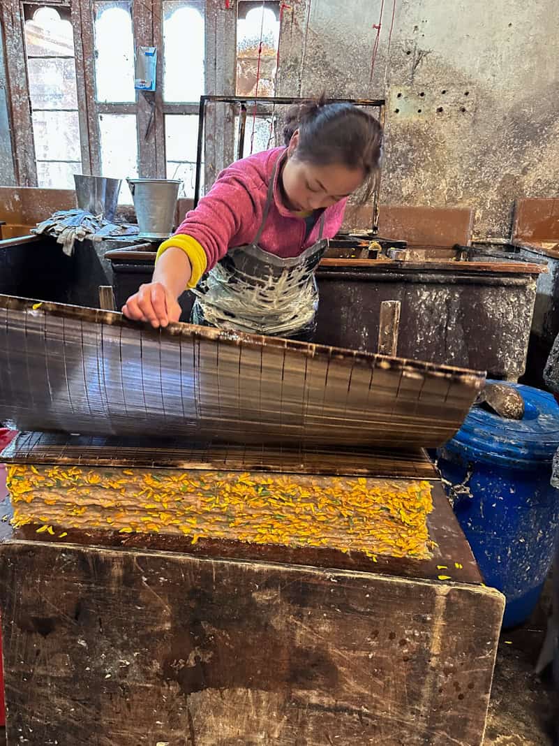 Traditional Paper Making Factory